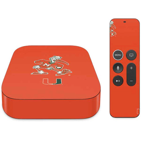 University of Miami Sebastian Mascot Apple TV Skin